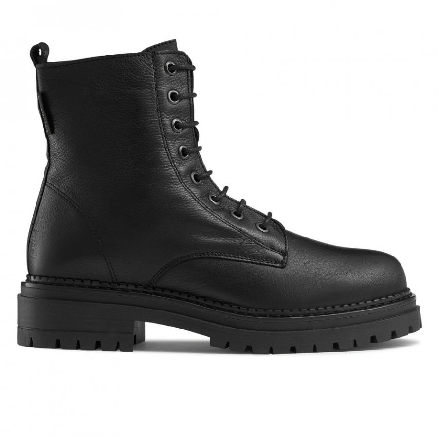 Ankle Boots | Combat Black – Russell & Bromley Womens