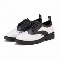 Chunky Sole | Derby Brogue Rise Cactus Leather Mod  – Rollie Womens