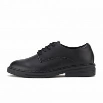 Chunky Sole | Derby Rise Cactus Leather Black – Rollie Womens