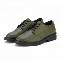 Chunky Sole | Derby Rise Cactus Leather Green – Rollie Womens