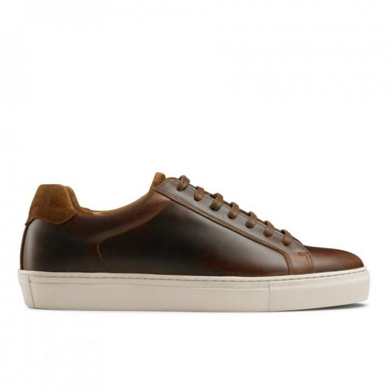 Lace-Up Sneakers | Downfield Brown – Russell & Bromley Mens