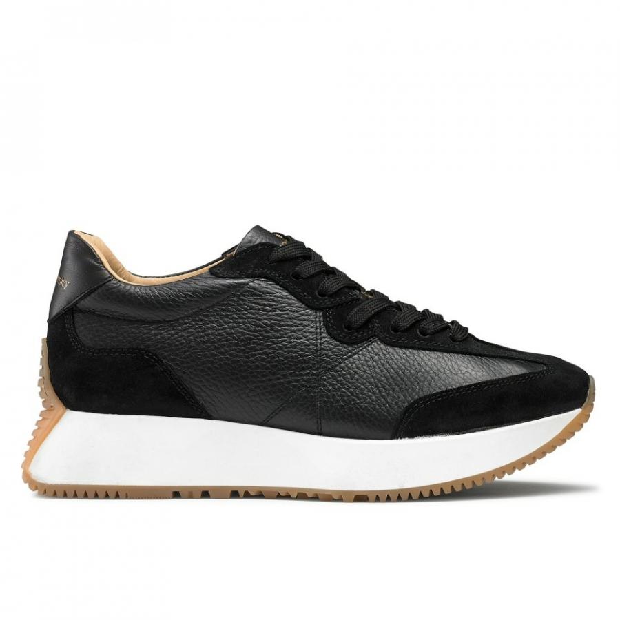 Lace-Up Sneakers | Hourglass Black – Russell & Bromley Womens