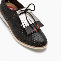Shoe Accessories | Reversible Leather Kilt Set / Pewter (2 Per Set) Black – Rollie Womens