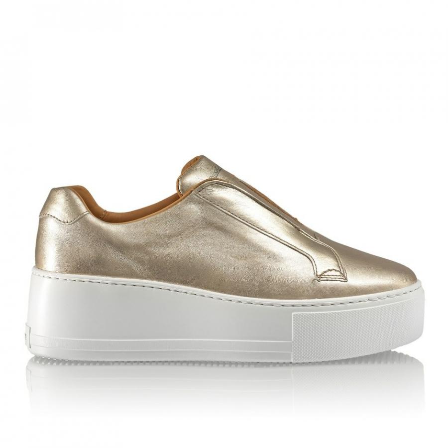 Slip-On Sneakers | Park Up Gold – Russell & Bromley Womens