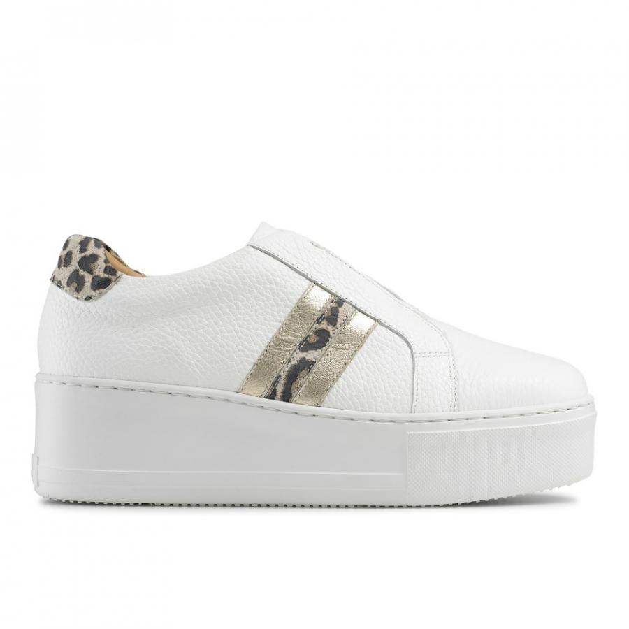 Slip-On Sneakers | Stripe White – Russell & Bromley Womens