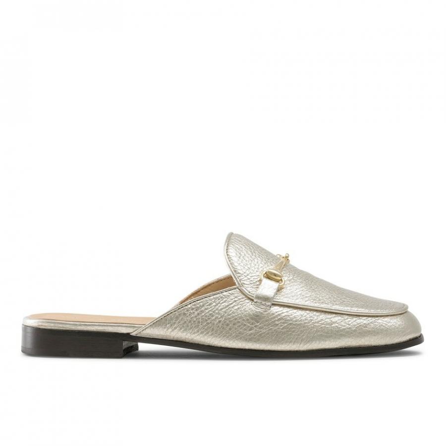 Slippers | Loafermule Gold – Russell & Bromley Womens